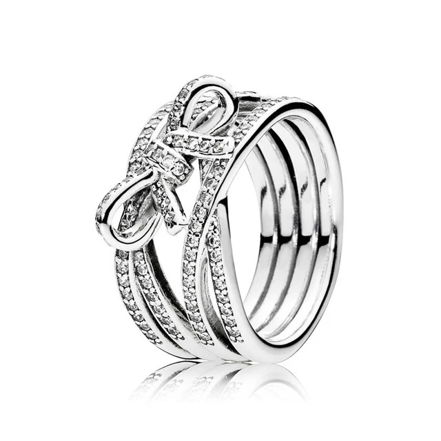 

Kaliyah 100% Sterling Silver 1:1 Glamour 190995cz Delicated Feelings Anel Band Original Women Wedding Jewelry