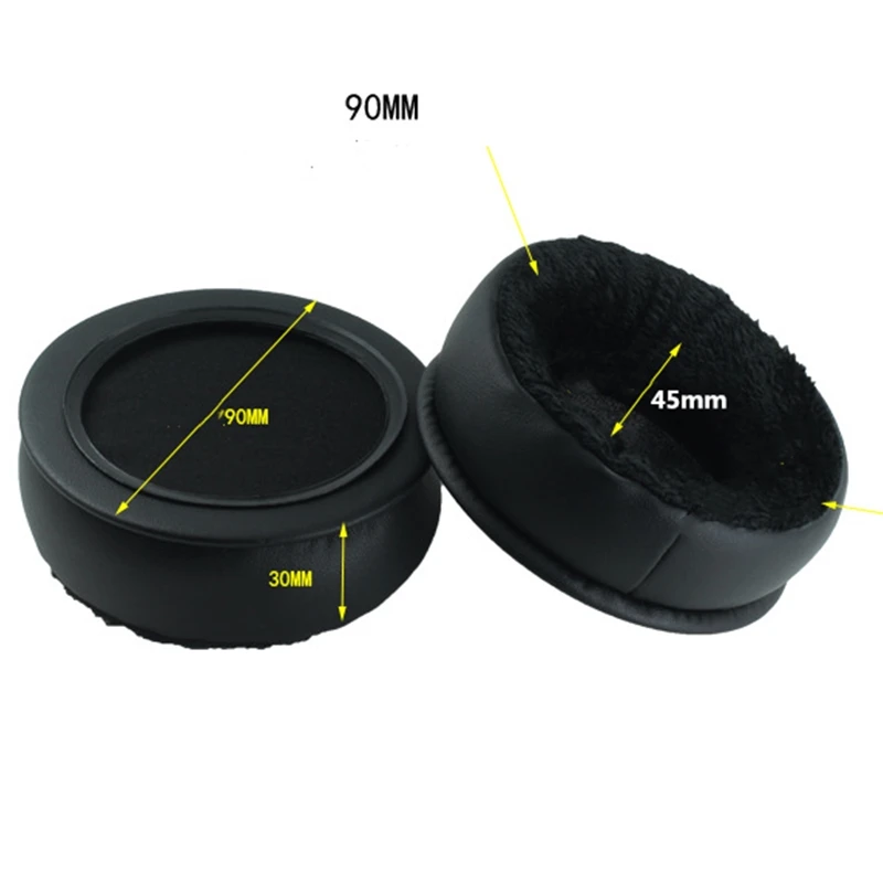 90mm Sheepskin Replacement Foam Ear Pads Cushions for Sony MDR-V700 Z700 for Sennheiser HD424 HD205 HD440 Headphones High Quality Earpads (5)