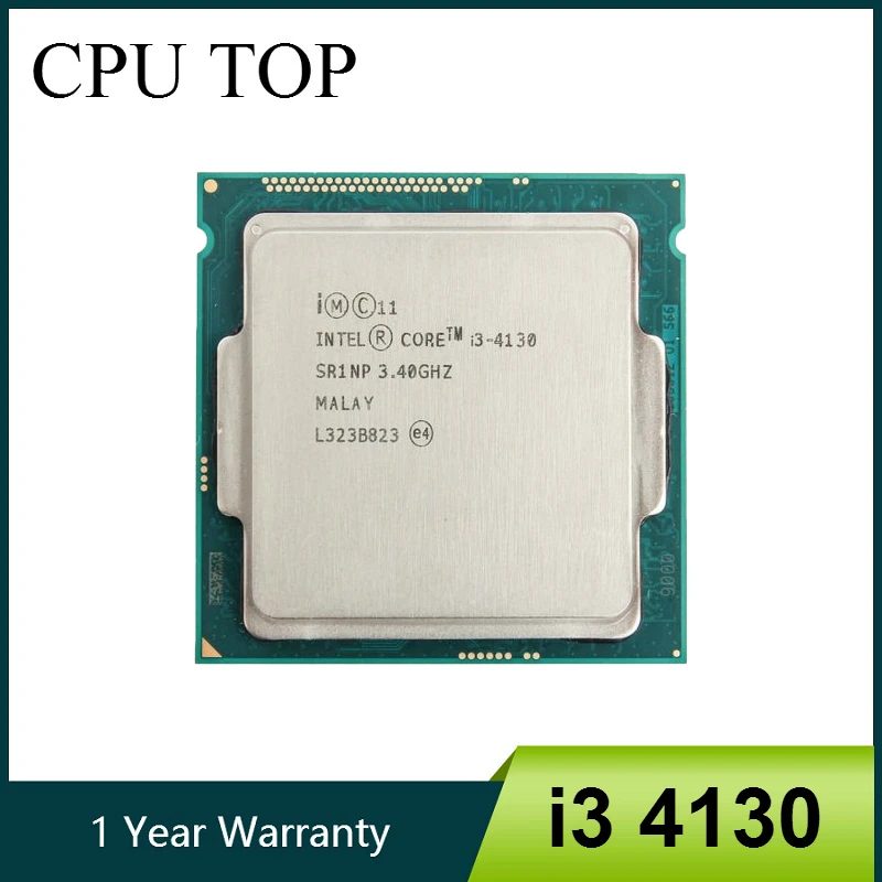 

Intel Core i3 4130 3.40GHz 512KB/3MB Socket LGA1150 Haswell CPU Processor SR1NP