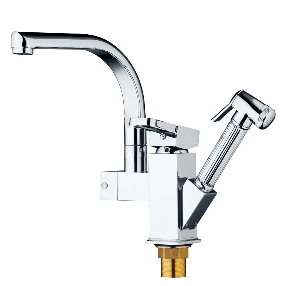  KEMAIDI Solid Brass Kitchen Mixer taps hot and cold Kitchen Tap Single Hole Water Tap Kitchen Fauce - 32776855308