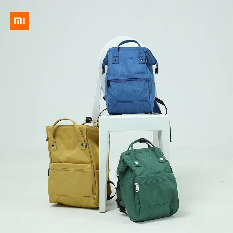 Цветной рюкзак Xiaomi Youpin anello легкий тканевый амортизирующий спонж удобный модный
