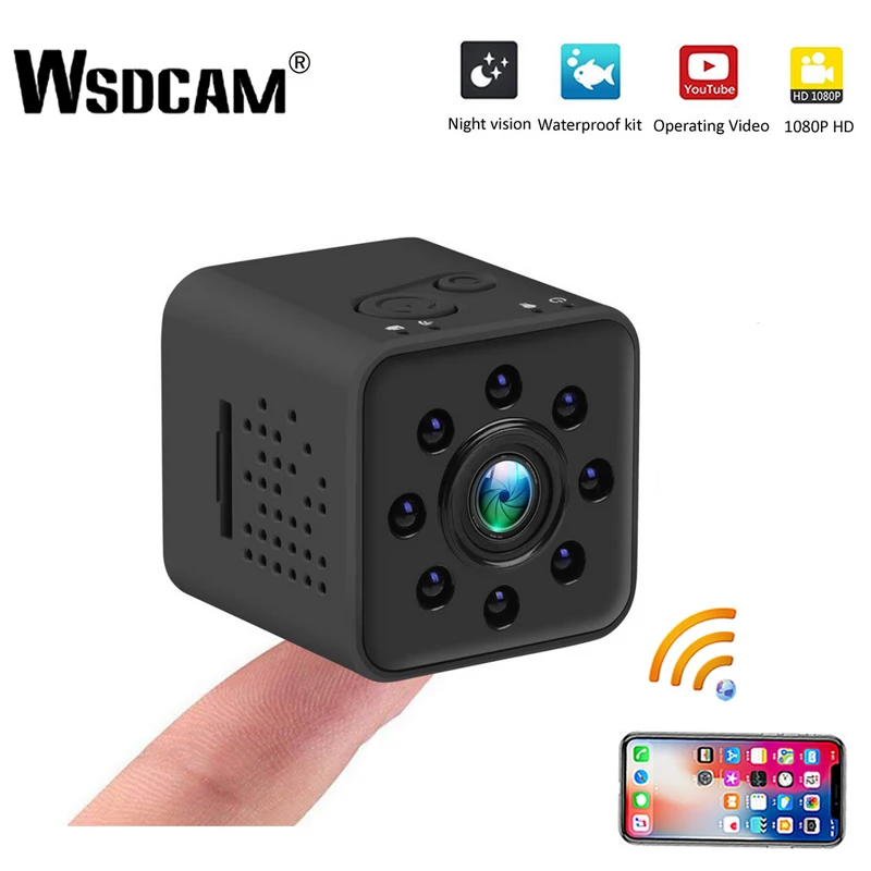 Мини камера Wsdcam FULL HD 1080P Wi Fi SQ13 SQ23 SQ11 SQ12 с ночным видением водонепроницаемый корпус