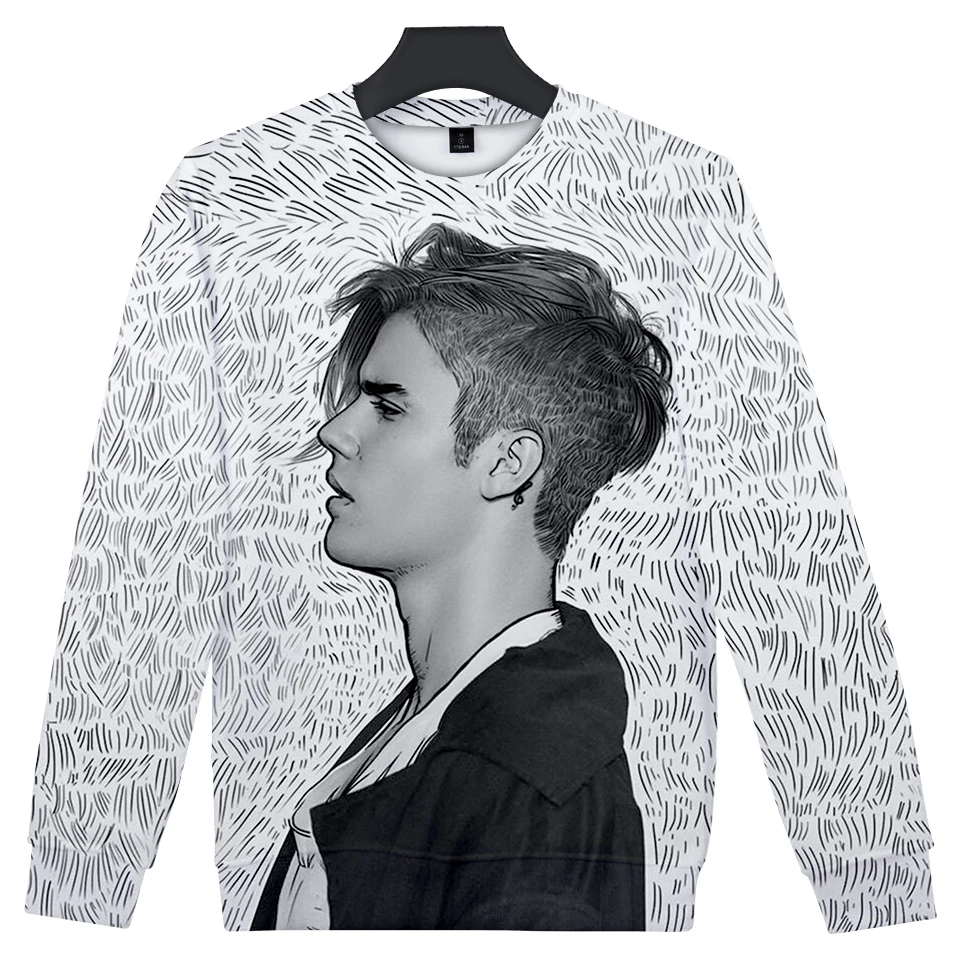 Justin Bieber Sweatshirts New Winter Fleece Men Hoodies 3D Fashion Pullover Hip Hop Sweatshirts Tracksuit Justin Bieber