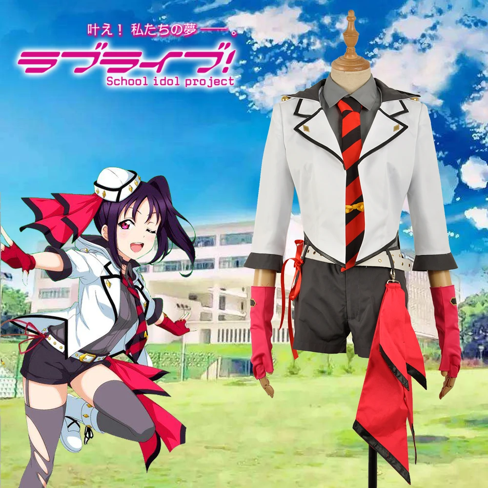 Аниме LoveLive!SunShine! Костюм для костюмированной вечеринки девочек JK куртка шорты