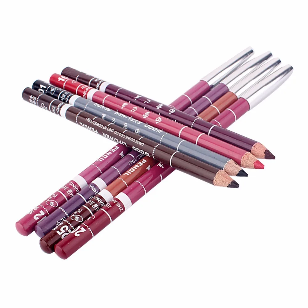

2 pcs Cosmetic Professional Lipliner Waterproof Lip Liner Soft Pencil Makeup