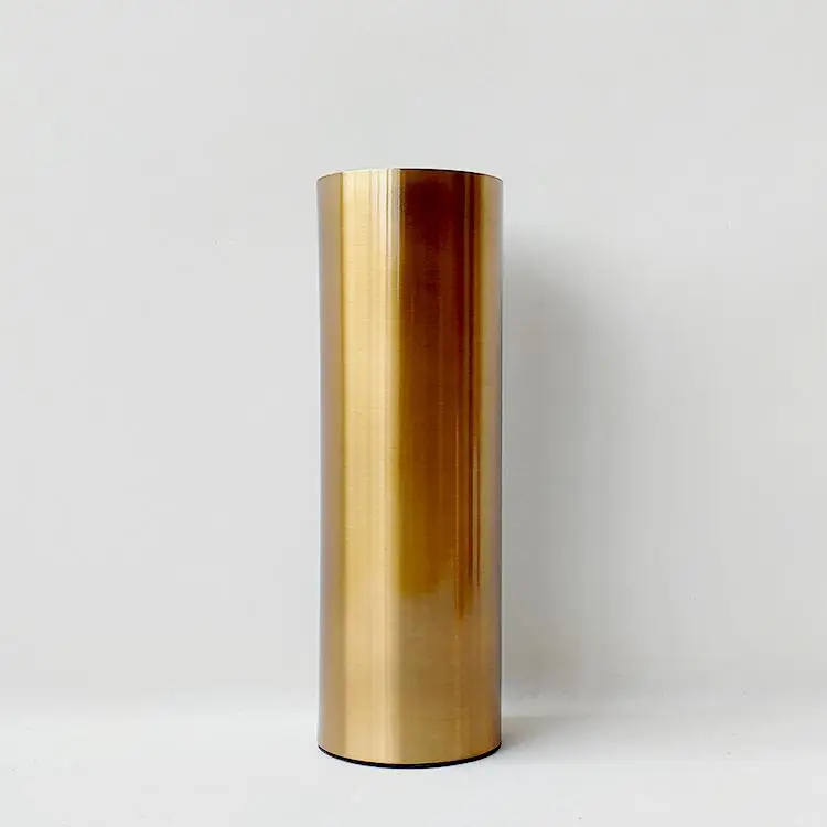 Современные Декоративные Круглые Железные золотые металлические цилиндрические цветочные вазы для виллы образец комнаты украшения - Цвет: ss large vase