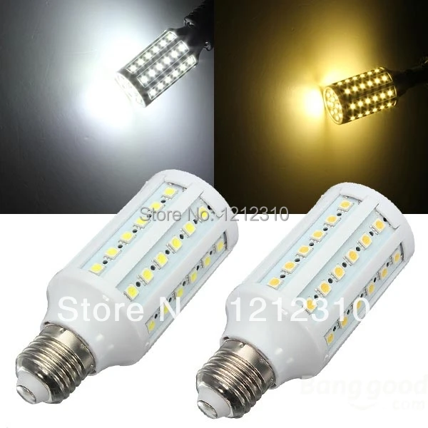 Светодиодная лампа 5050 SMD 12 Вт 60 светодиодов E27 360 градусов высокая мощность