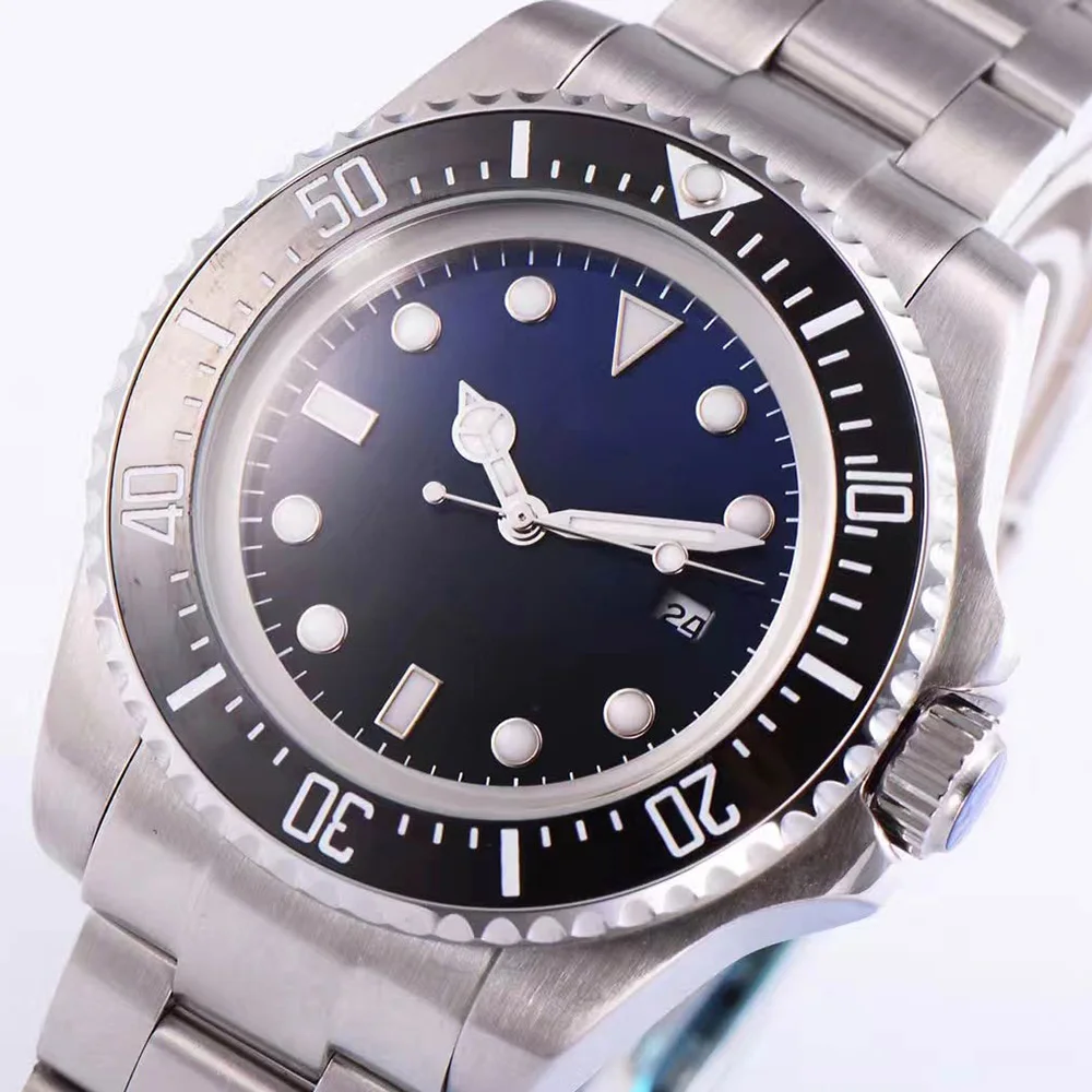 

PARNIS 44MM Men's Watch Blue Dial Clock Japan MIYOTA Automatic Mechanical Movement Stainless Steel LB1