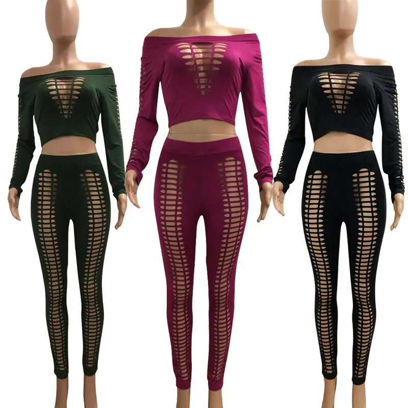 

New Sexy Women Ladies Solid Hollow Out Clubwear Hollow Playsuit Bodycon Party Jumpsuit Romper Trousers