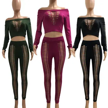 

New Sexy Women Ladies Solid Hollow Out Clubwear Hollow Playsuit Bodycon Party Jumpsuit Romper Trousers