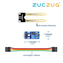 Умная электроника почвы гигрометр для определения влажности Датчик влажности модуль для arduino макетная плата DIY робот умный автомобиль