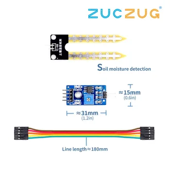 

Smart Electronics Soil Moisture Hygrometer Detection Humidity Sensor Module For arduino Development Board DIY Robot Smart Car