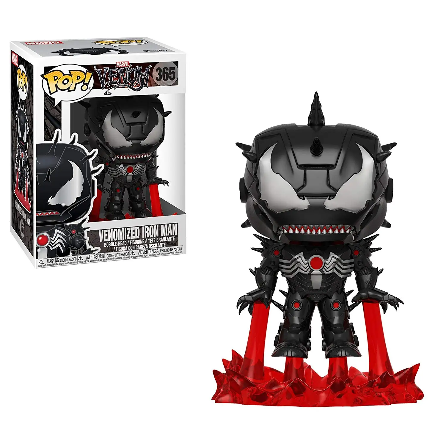 Фигурка из винила Funko pop Official Marvel: Веном Железный человек Коллекционная модель
