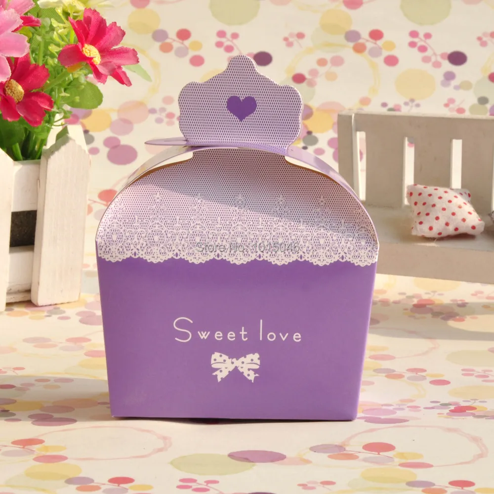 Whole 100 X Purple Pink Red Blue Wedding Candy Box Crown Sweet Whole 100 X Purple Pink Red Blue Wedding Candy Box Crown Sweet Love Gift Party Supplies In Bags Wring From Home Garden On