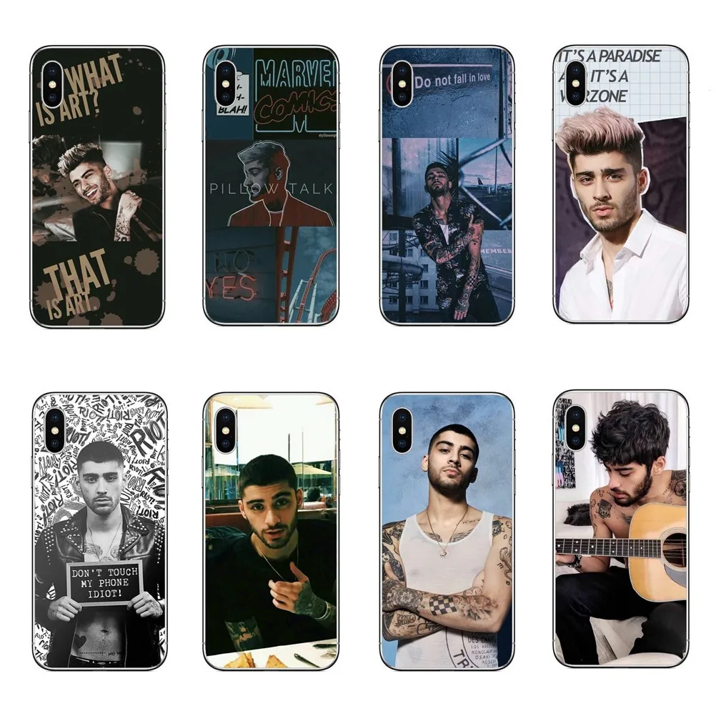 British pop singer Zayn malik transparent Soft TPU silicone Phone Case Cover For iPhone 5 5s se 6 6s Plus 7 7Plus 8 8Plus X 10 |