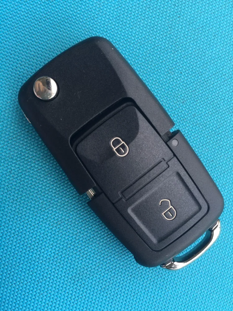 

ZABEUDEIR For Skoda Fabia Octavia 2 Buttons Remote Key FOB Case Shell flip uncut blade