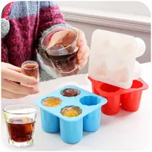 Силиконовая форма для льда креативный большой лоток для льда силиконовая форма четыре отверстия ледяная креманка Желе Форма