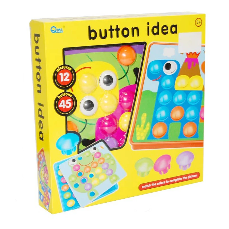 

Button Idea Toys Learning Educational Color Shape Toys Creative Thinking For Kids