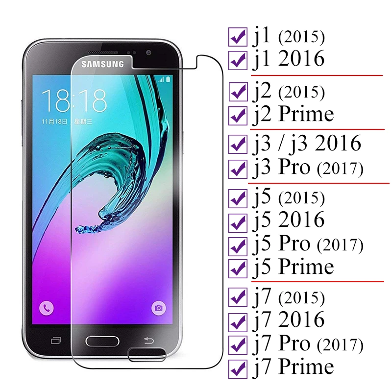 Защитное стекло для samsung j5 j7 j1 j2 j3 prime pro закаленное стекло для galaxy j 5 7 1 2 3 защитная пленка