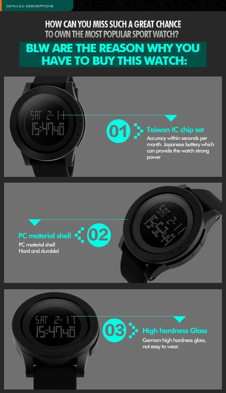 Skmei Brand Watch Men Military Sports Watches Fashion Silicone.