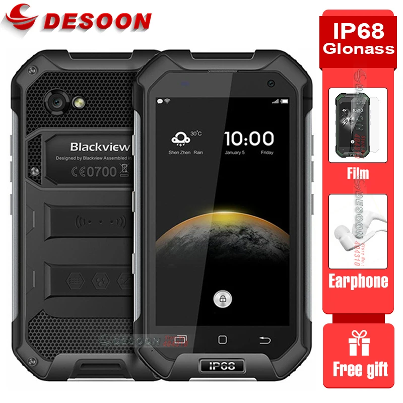Original Blackview BV6000S Smartphone IP68 Waterproof Original 4G Mobile Phone Android 6.0/7.0 Quad Core 2GB +16GB 4200mah
