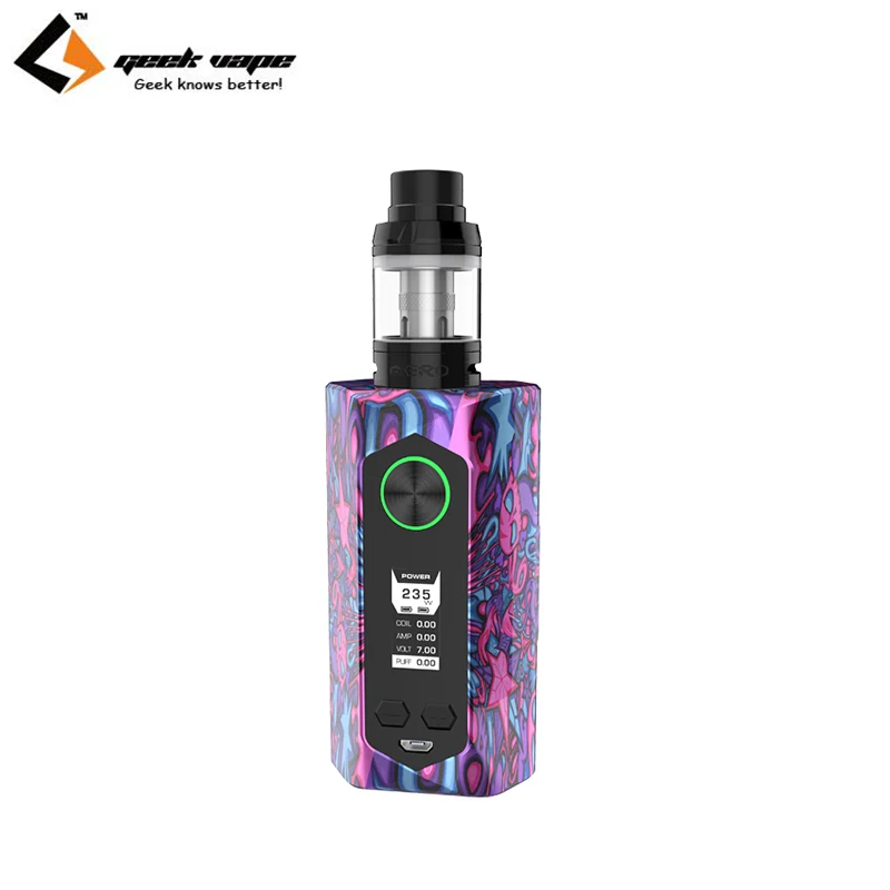 

Geekvape Blade TC Kit 235W Blade Mod with Aero Tank Aircraft Grade Material Supports Power/TC/TCR/VPC/BYPASS E Cigarette Vape