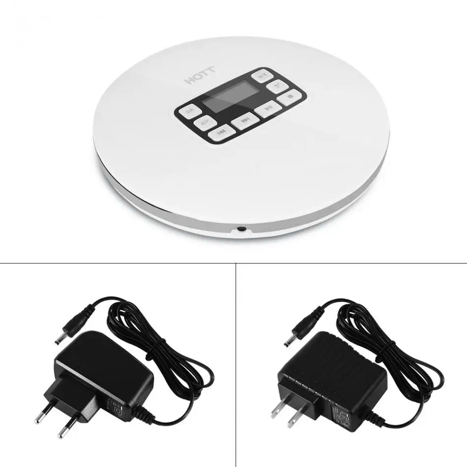 

HOTT CD611T Portable Shockproof Bluetooth HIFI Stereo CD Music Player with Earphones Stereo CD Players