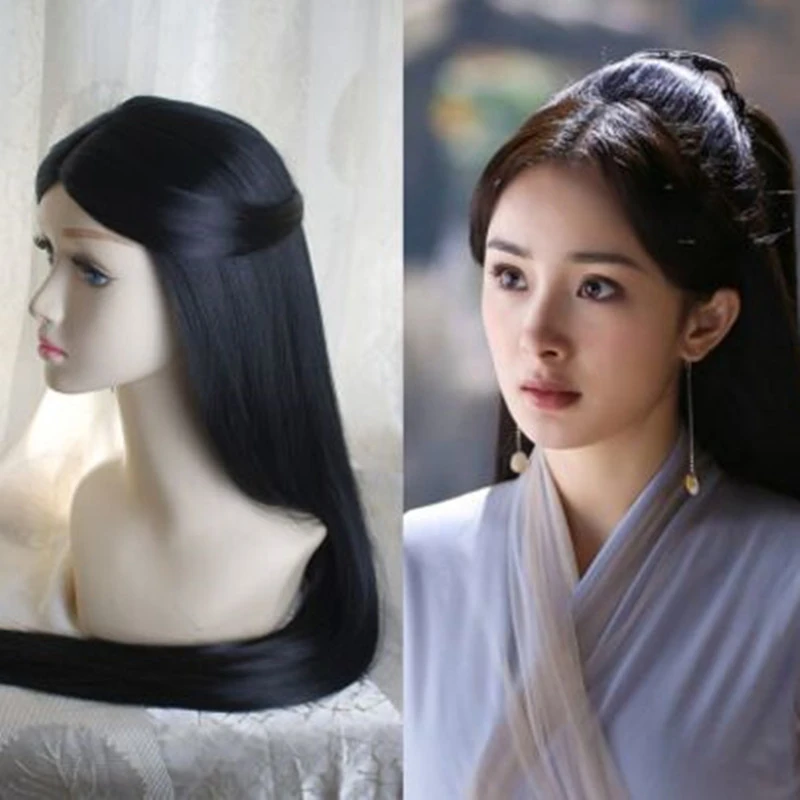 女性のための古い中国の髪型 長さ80cm 黒 コスプレ用 古着 美しい王女の製品 Hair Products Hair Vintagehair Beauty Aliexpress