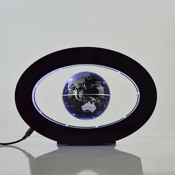 

2017 Lamparas New Novelty Decoration Magnetic Levitation Floating Globe World Map With Led With Electro Magnet And Field Sensor