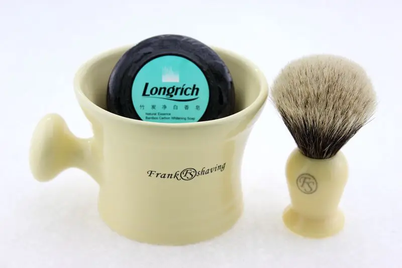 FS Cream Shaving set/Kit,Best Pure Badger(P) hair Brush 20mm,3 Cream