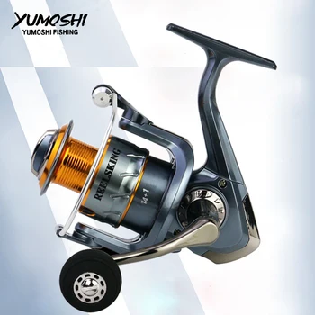 

YUMOSHI metal spool One-way Clutch 5.5:1 EVA ball grip 2500 3000 4000 5000 6000 7000 series fishing reel