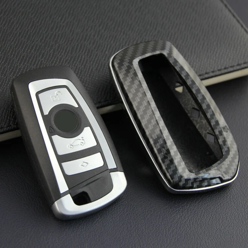 

Car Key Cover Protective Case Hard Shell Holder High Quality Carbon Fiber Black Protector Accessories For BMW M4 M5 M6