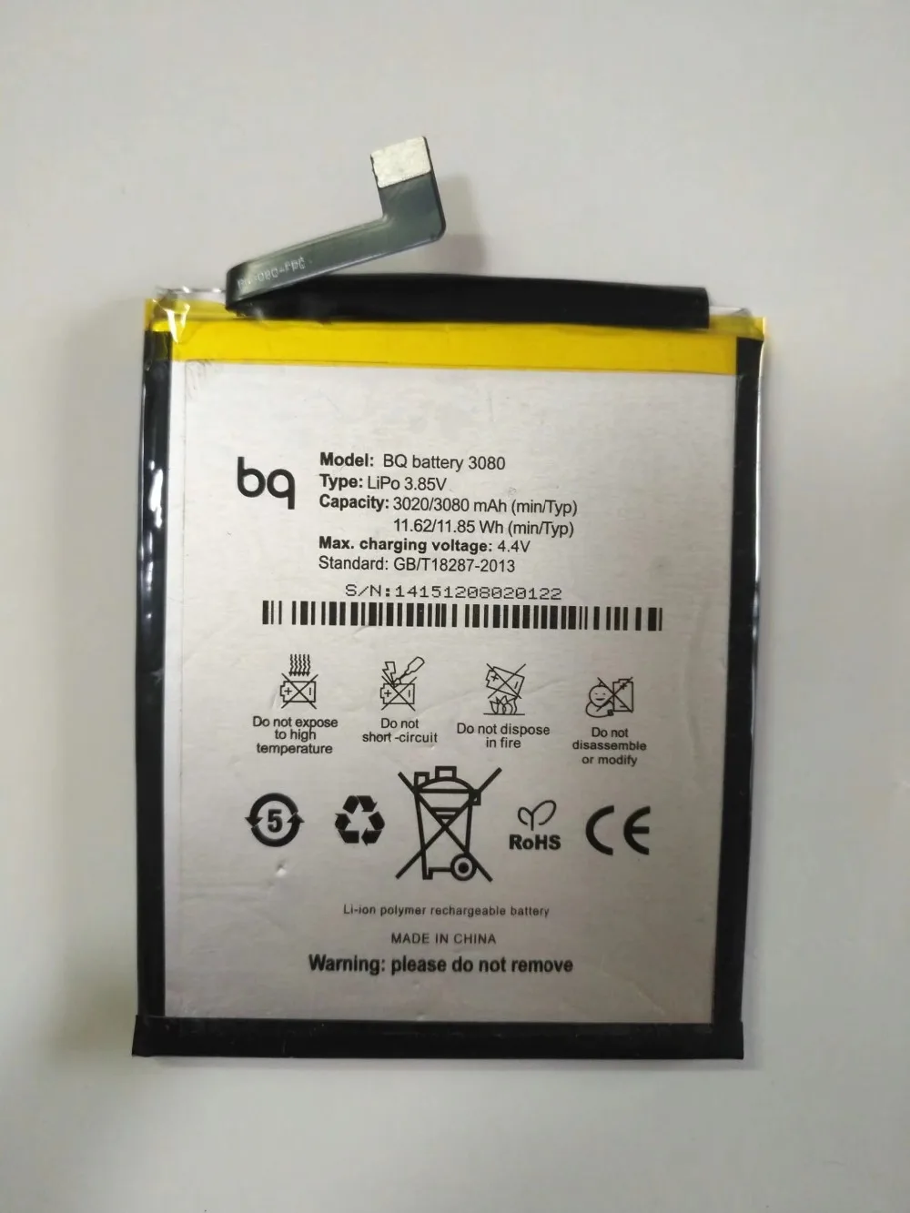 

3000mAh BQ battery 3080 cell phone Battery For BQ Aquaris U plus Lite Li-ion Bateria with