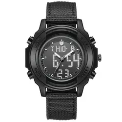 Элитный бренд Для мужчин шок спортивные часы Дисплей Аналоговый Цифровой светодиодный электронные кварцевые часы Водонепроницаемый