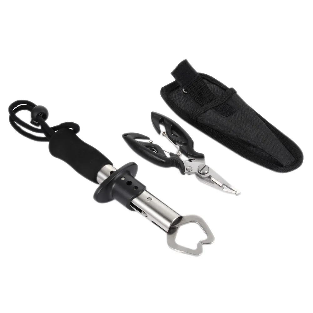 

Stainless Steel Fishing Pliers Scissors Line Cutter Remove Hook Tackle & Fish Clip Clamp Plier Grab Fishing Tackle Tool