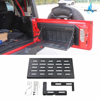 

WISENGEAR Flexible Tailgate Table Rear Trunk Door Rack Cargo Luggage Carrier Shelf Storage Holder For Jeep Wrangler JL 2018 2019