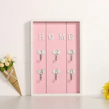 Очаровательные розовые домашние многофункциональные крючки для ключей, настенные в нортическом стиле, простые 6 крючков, держатель для хранения, домашний основной крючок Decoratio