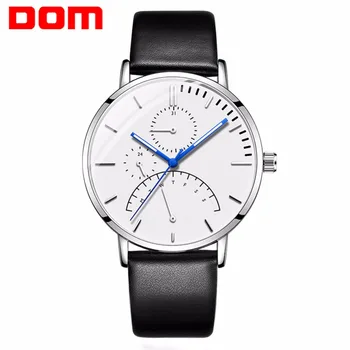 

Watch Men DOM Brand Mens Business Quartz Watches Multi Function Luminous Hands Waterproof Week Calendar Boy student Clock M-511