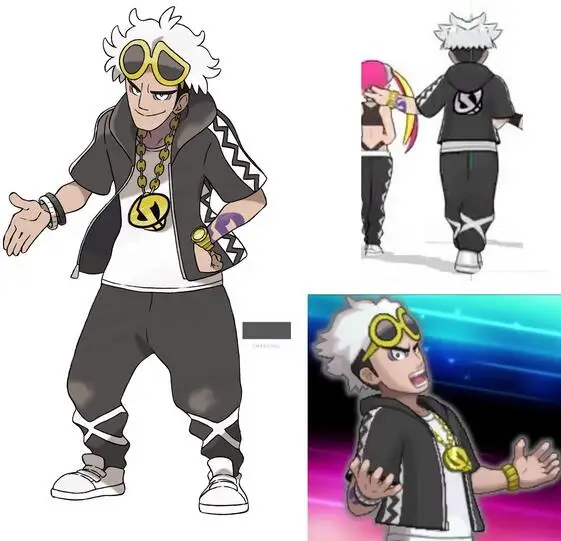 

Guzma from Pokemon Cosplay Costume Custom Made Halloween Christmas