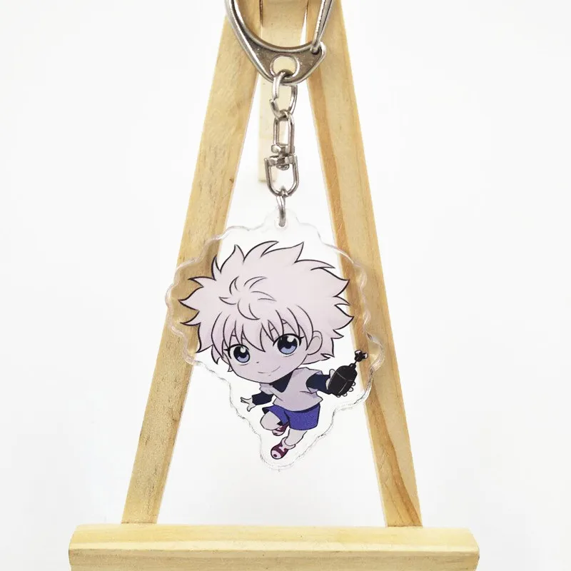 Аниме Охотник х Охотник куклы акриловые брелки игрушки HUNTERxHUNTE Gon Freecss Killua Zoldyck Kurapika Leorio Hisoka модель игрушки - Цвет: B