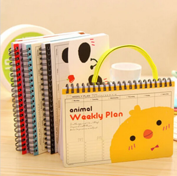 Kawaii Panda Weekly Planner Cute Planners Spiral Notebook Planner Diary