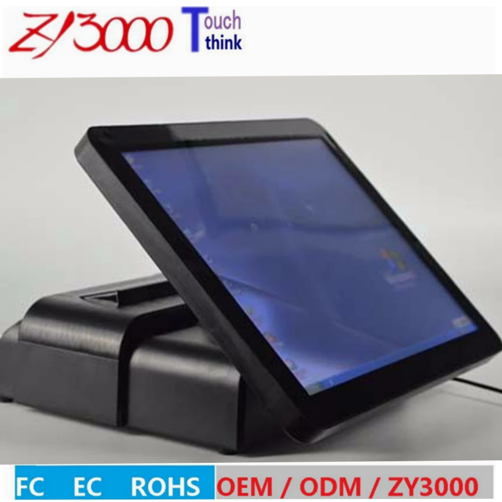 

NEW stock a4 black white Factory 15 inch Pos terminal With VFD Customer display