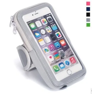 Чехол на руку для мобильного телефона для бега, держатель на руку для телефона, чехол на руку для 4-6 дюймов, универсальная сумка на руку - Цвет: gray