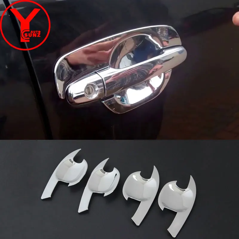 

ABS door handle insert bowl for toyota fortuner 2012 2013 2014 accessories sw4 chrome car parts for toyota fortuner 2013 YCSUNZ