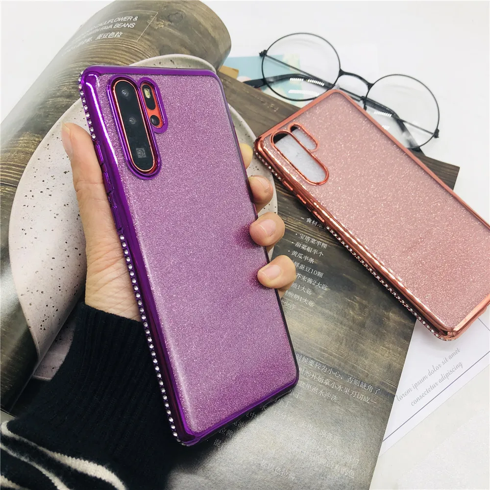 Мягкий блестящий чехол с драгоценными камнями для Huawei P30 Lite Pro P20 Mate 20 P Smart Plus 2019 на