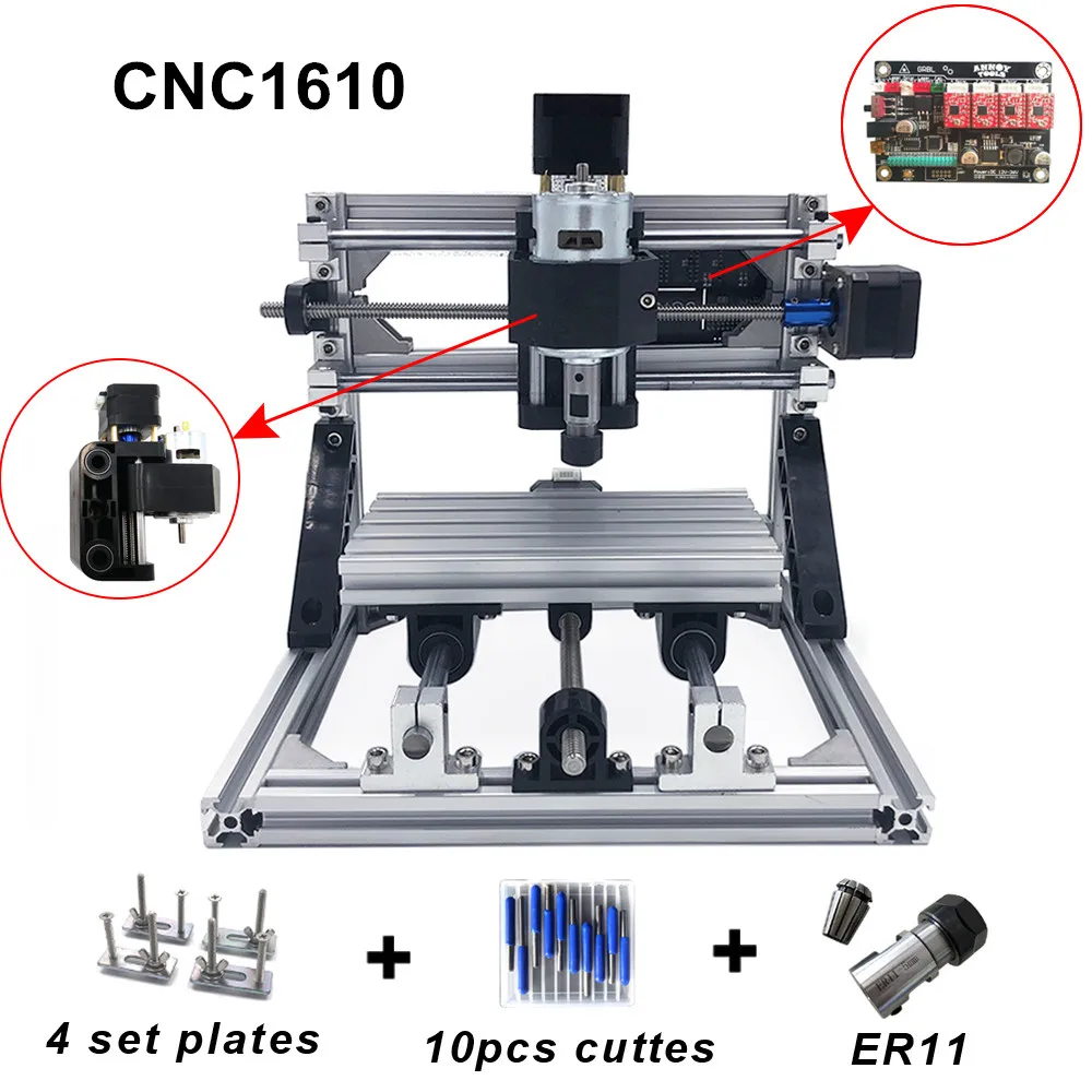 CNC 1610 with ER11,diy cnc engraving machine,mini Pcb Milling Machine,Wood Carving machine,cnc router,cnc1610,best Advanced toys CNC 1610 with ER11,diy cnc engraving machine,mini Pcb Milling Machine,Wood Carving machine,cnc router,cnc1610,best Advanced toys