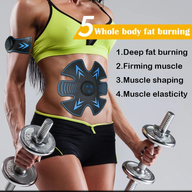 Muscle Stimulator Abdominal Massage Vibration Fitness Massager Home Gym Electrostimulation Muscular Trainer EMS USB Charged (2)