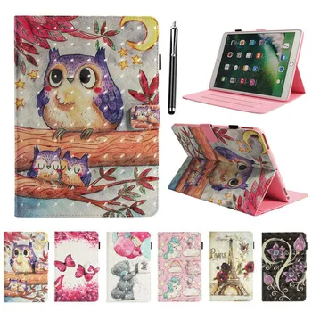 

XSKEMP Smart Wake Up Magnet Case For iPad mini 5 7.9 A2133 A2124 A2126 A2125 Ultra Thin Cartoon Printed Folding PU Leather Cover