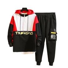 M-3XL 4XL весна лето набор мужского спортивного костюма модный мужской спортивный костюм со штанами шаровары для бега спортивные мужские джоггеры