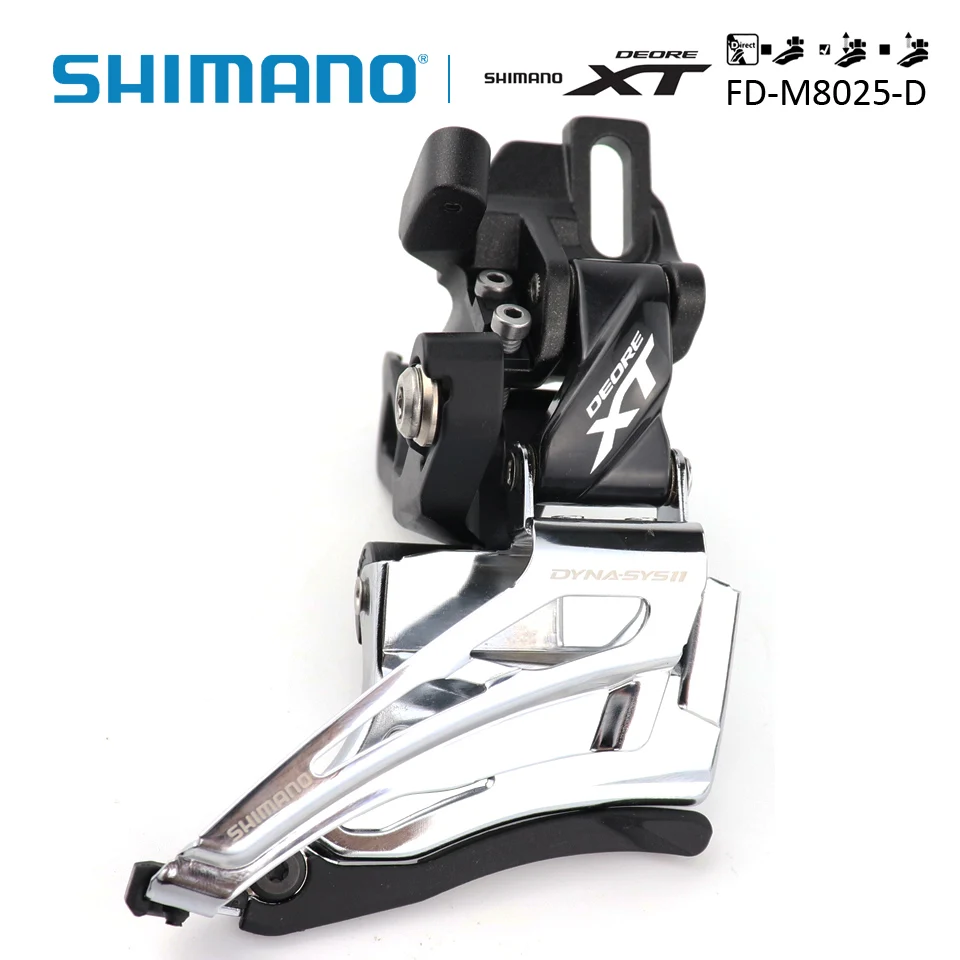 SHIMANO Deore XT FD-M8025 FD M8025 прямое Крепление вниз-качели/двойной-тянуть передний переключатель 2x11s MTB велосипед